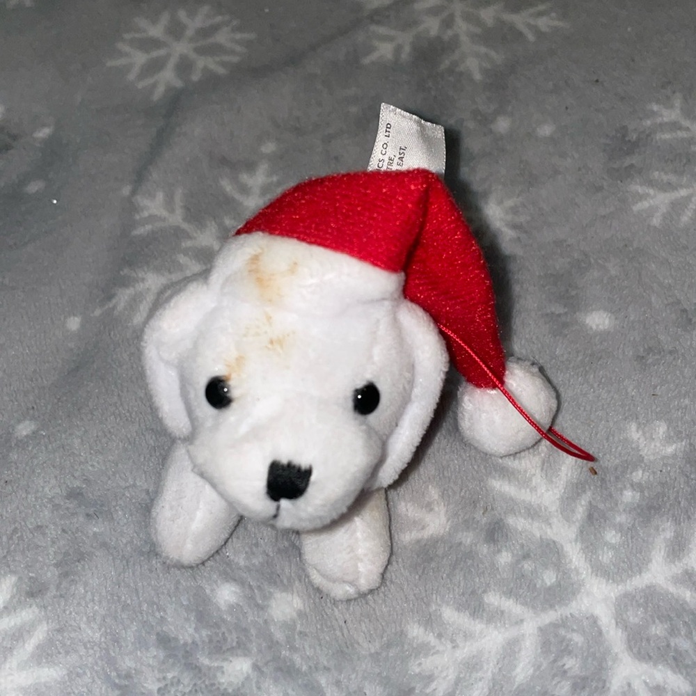 Plush Dog Christmas Ornament